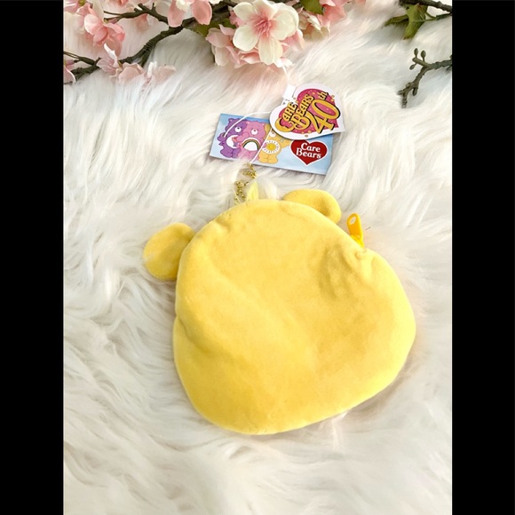 NWT Care Bears Yellow “Fun Shine” Coin Purse Bag 40th Anniversary - Picture 3 of 7